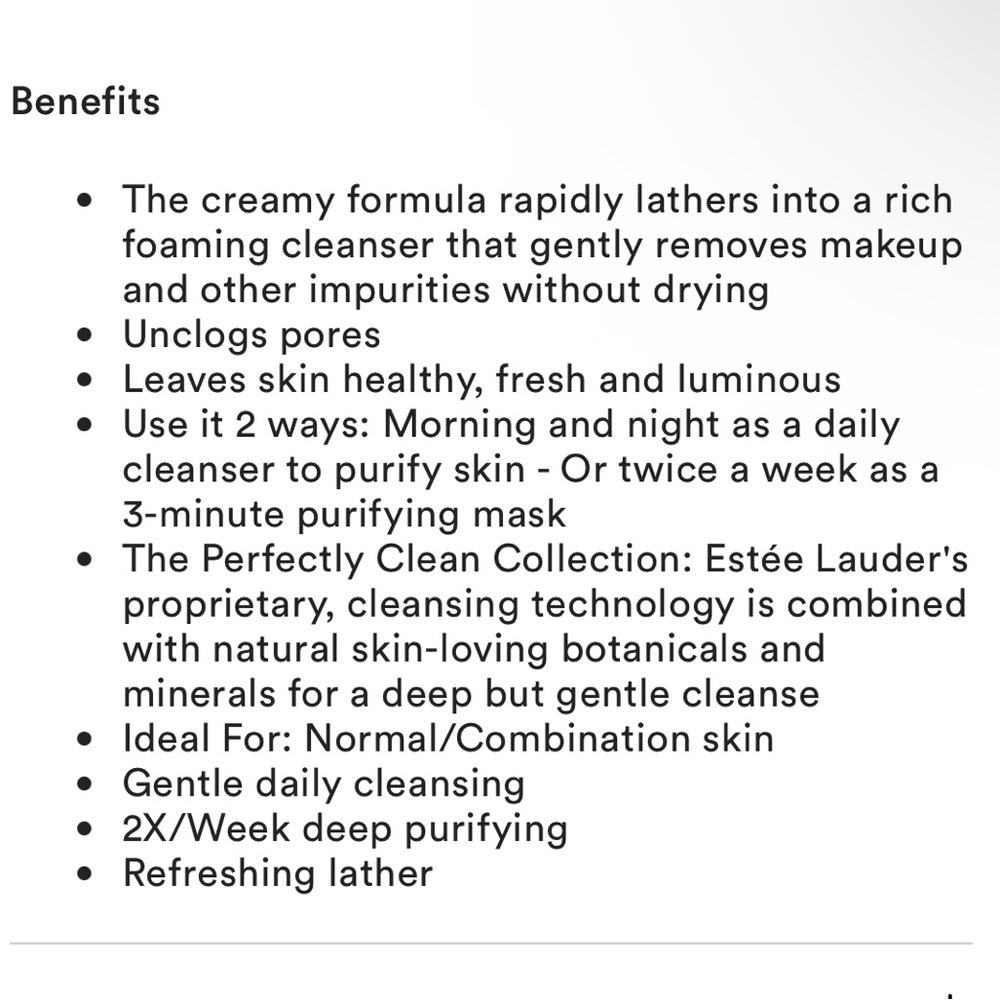 Estee Lauder Multi-Action Foam Cleanser/Clarifying Mask - Picture 8 of 9